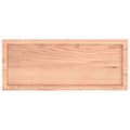 Miniatyrbilde 5 av 10: vidaXL Bordplate lysebrun 100x40x(2-4) cm behandlet heltre eik