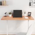 Miniatyrbilde 2 av 10: vidaXL Bordplate lysebrun 100x40x(2-4) cm behandlet heltre eik