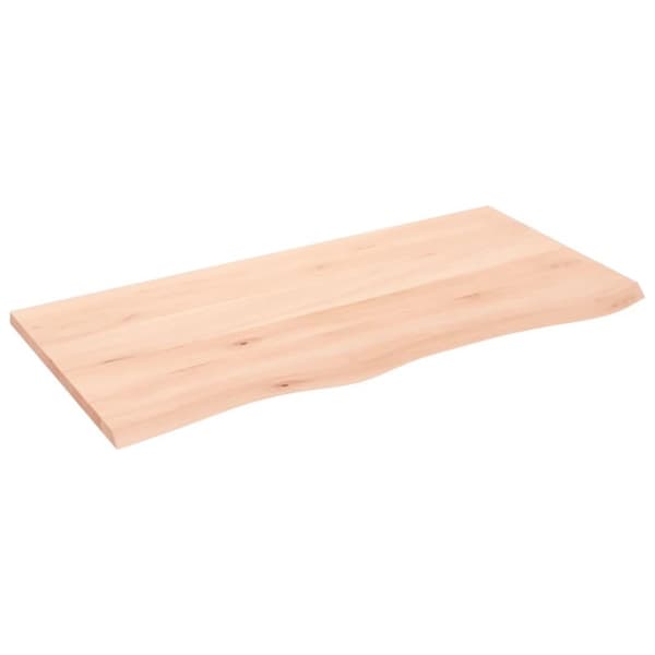 vidaXL Pöytälevy 100x50x2 cm käsittelemätön täystammi