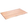 Miniatyrbilde 1 av 6: vidaXL Bordplate lysebrun 100x60x2 cm behandlet heltre eik