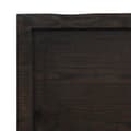 Miniatyrbilde 7 av 10: vidaXL Bordplate mørkebrun 60x40x(2-4) cm behandlet heltre eik
