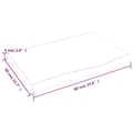 Miniatyrbilde 9 av 10: vidaXL Bordplate mørkebrun 60x40x(2-4) cm behandlet heltre eik