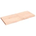 Miniatyrbilde 1 av 11: vidaXL Bordplate 140x60x(2-6) cm ubehandlet heltre eik