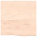 Miniatyrbilde 3 av 6: vidaXL Bordplate 60x60x2 cm ubehandlet heltre eik
