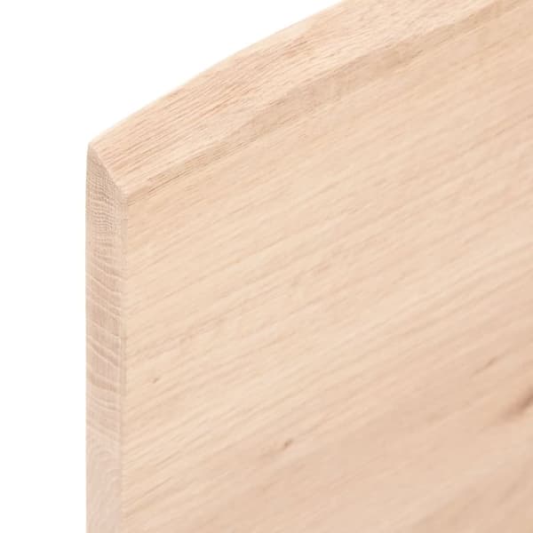 vidaXL Bordplate 60x60x2 cm ubehandlet heltre eik
