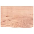 Miniatyrbillede 3 af 6: vidaXL bordplade 60x40x2 cm behandlet massivt eg lysebrun