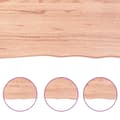 Miniatyrbillede 4 af 6: vidaXL bordplade 60x40x2 cm behandlet massivt eg lysebrun