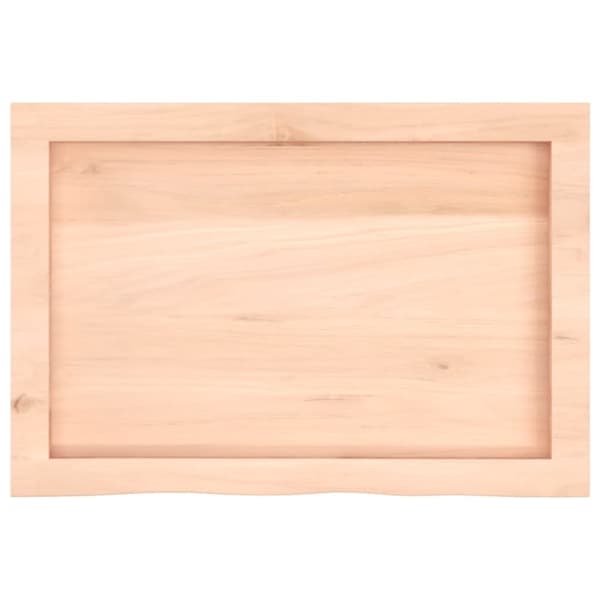 vidaXL bordplade 60x40x(2-6) cm ubehandlet massivt egetræ