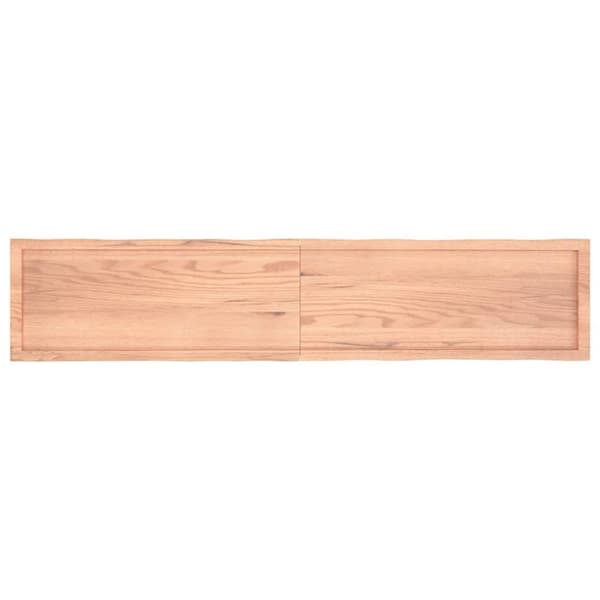 vidaXL Bordplate lysebrun 200x40x(2-4)cm behandlet heltre naturlig