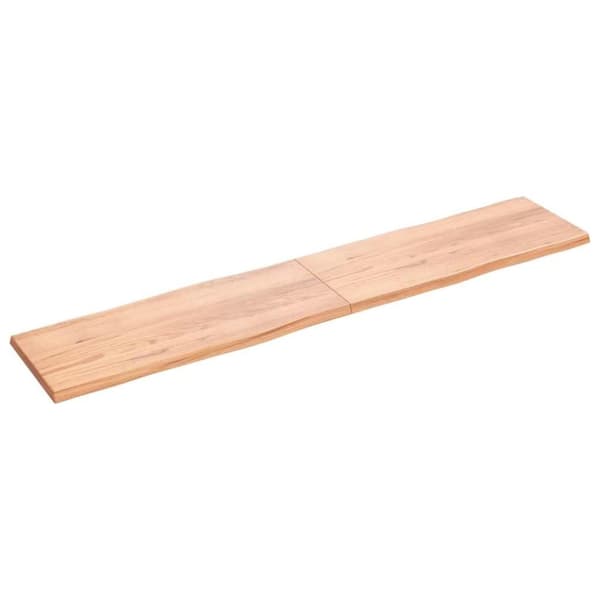 vidaXL Bordplate lysebrun 200x40x(2-4)cm behandlet heltre naturlig