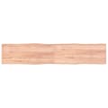 Miniatyrbilde 1 av 9: vidaXL Bordplate lysebrun 200x40x(2-4)cm behandlet heltre naturlig