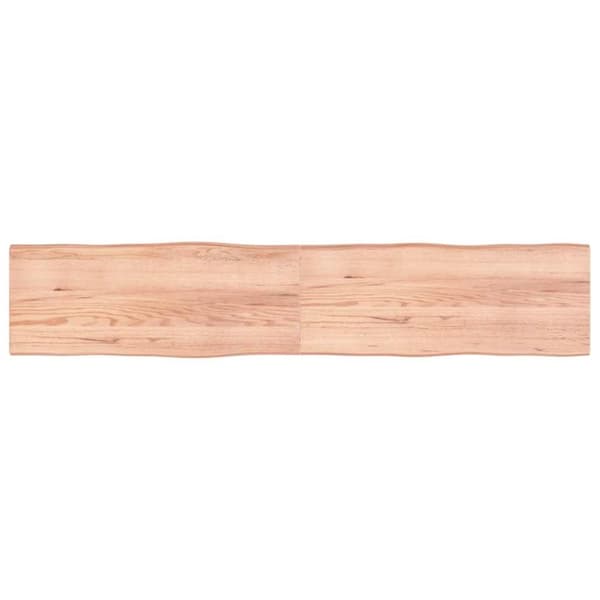 vidaXL Bordplate lysebrun 200x40x(2-4)cm behandlet heltre naturlig