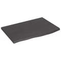 Miniatyrbilde 3 av 7: vidaXL Bordplate mørkebrun 60x40x2 cm behandlet heltre eik