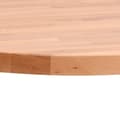 Miniatyrbilde 3 av 6: vidaXL Bordplate Ø50x1,5 cm rund heltre bøketre