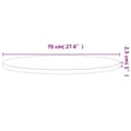 Pikkukuva 4 / 6: vidaXL Pöytälevy Ø70x2,5 cm pyöreä täysi pyökki
