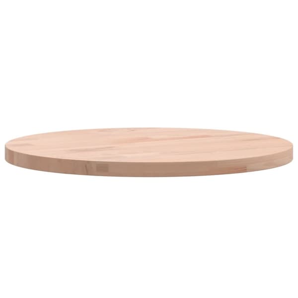 vidaXL Bordplate Ø30x1,5 cm rund heltre bøketre