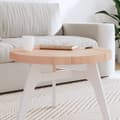 Miniatyrbilde 2 av 6: vidaXL Bordplate Ø60x4 cm rund heltre bøketre