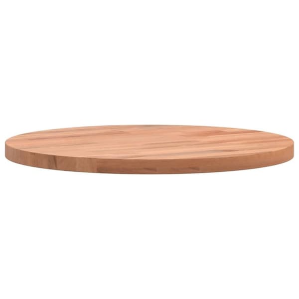vidaXL Bordplate Ø30x1,5 cm rund heltre bøketre