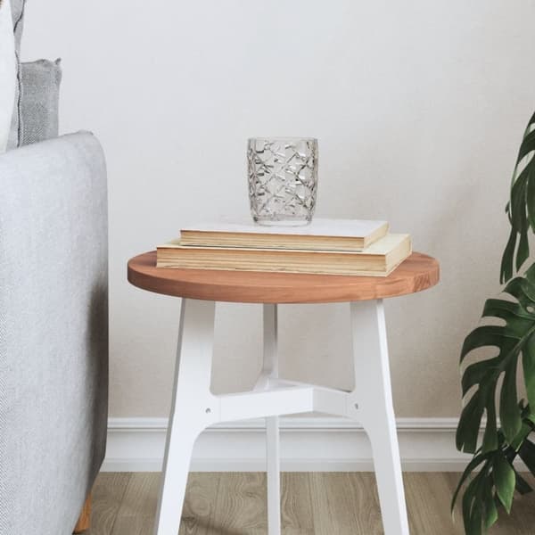 vidaXL Bordplate Ø30x1,5 cm rund heltre bøketre