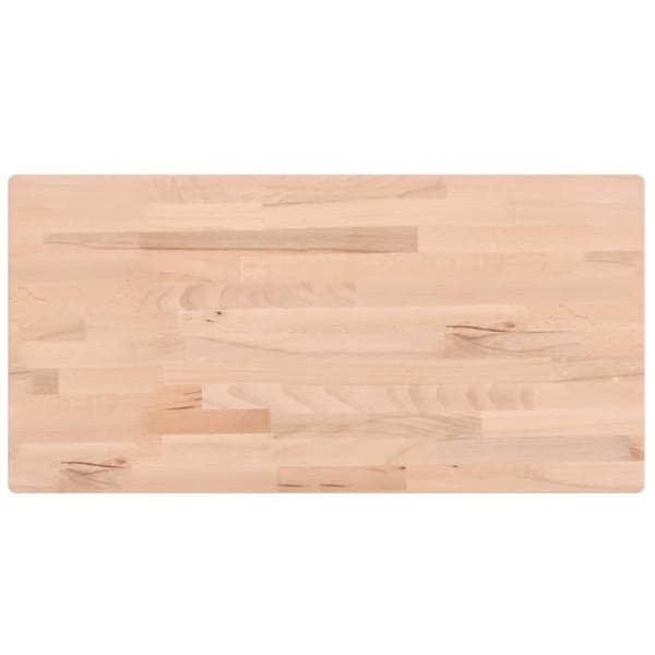 vidaXL Pöytälevy 100x50x1,5 cm suorakaide täysi pyökki