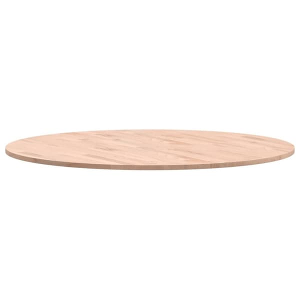 vidaXL Bordsskiva Ø90x1,5 cm rund massivt bokträ