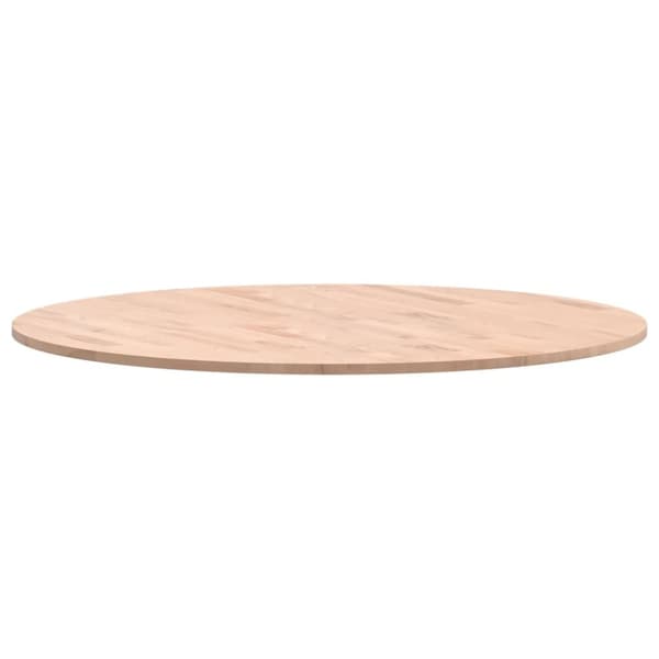 vidaXL Bordsskiva Ø90x1,5 cm rund massivt bokträ