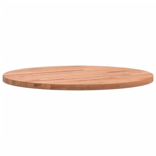 vidaXL bordplade Ø40x1,5 cm rund massivt bøgetræ