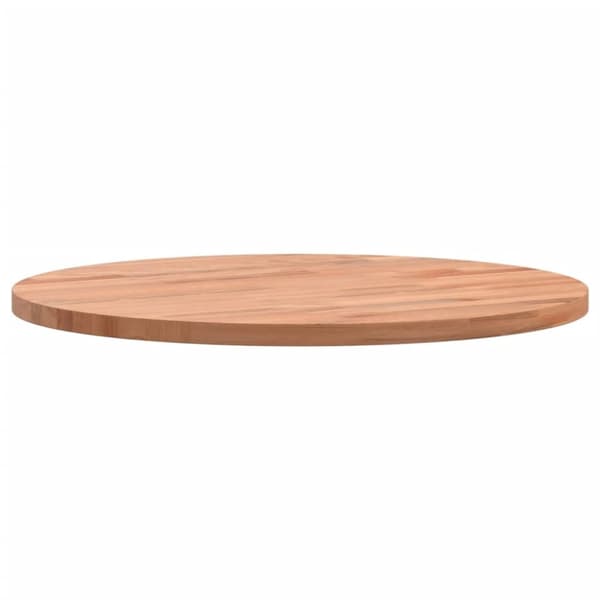 vidaXL bordplade Ø40x1,5 cm rund massivt bøgetræ