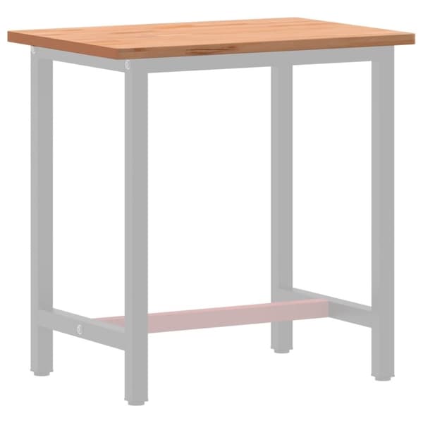 vidaXL Pöytälevy 80x55x2,5 cm täysi pyökki
