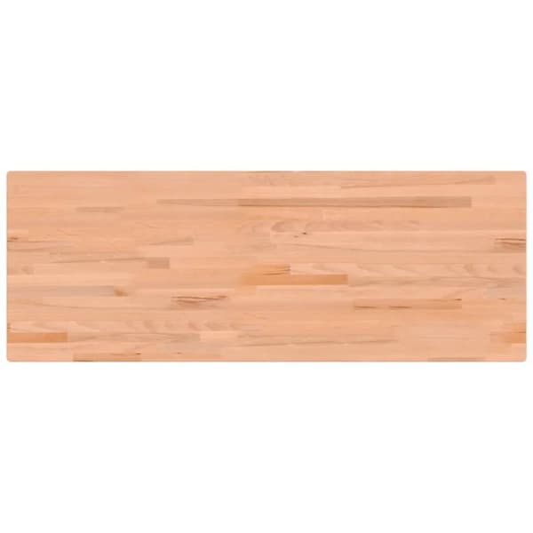 vidaXL skrivebordsplade 150x55x2,5 cm massivt bøgetræ