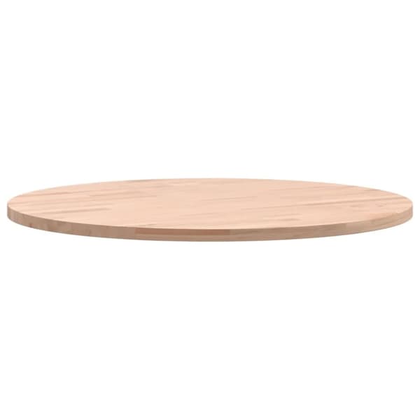 vidaXL Bordsskiva Ø50x1,5 cm rund massivt bokträ