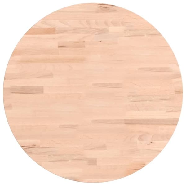 vidaXL Pöytälevy Ø50x1,5 cm pyöreä täysi pyökki