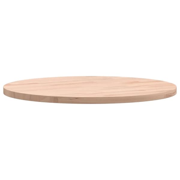 vidaXL Bordsskiva Ø40x1,5 cm rund massivt bokträ