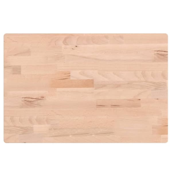 vidaXL Bordplate 60x40x1,5 cm rektangulær heltre bøketre