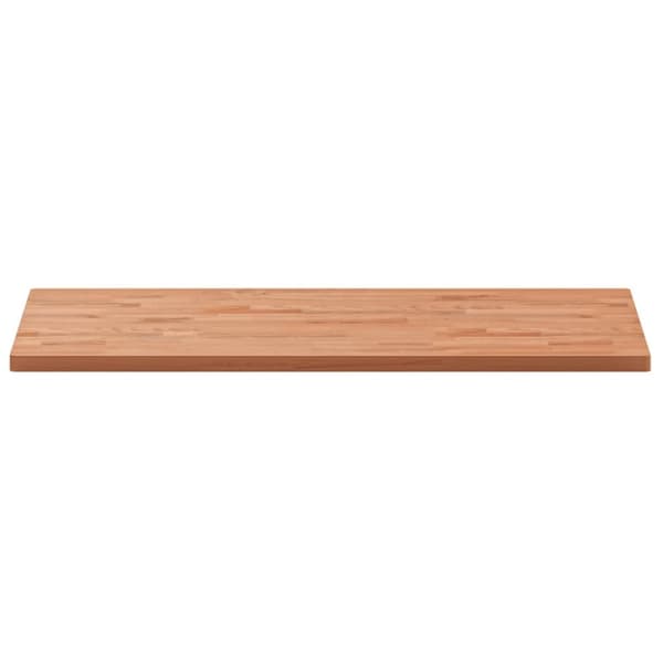 vidaXL bordplade 100x50x2,5 cm rektangulær massivt bøgetræ