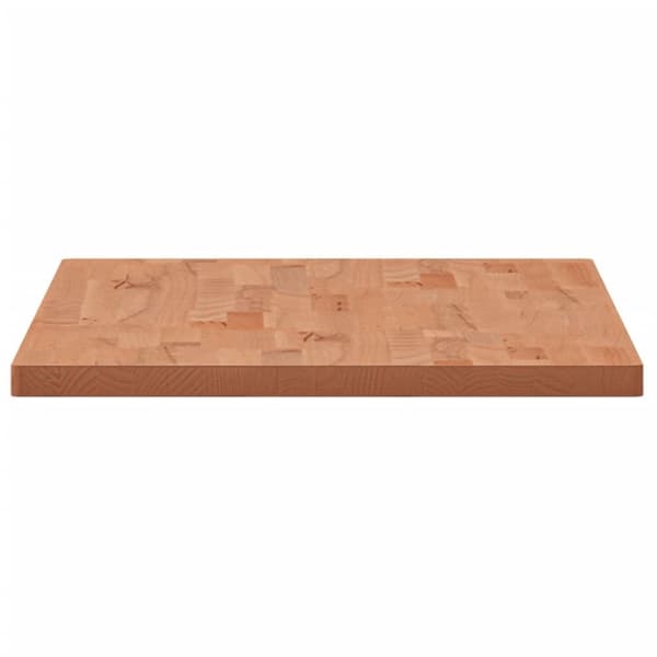 vidaXL bordplade 100x50x2,5 cm rektangulær massivt bøgetræ