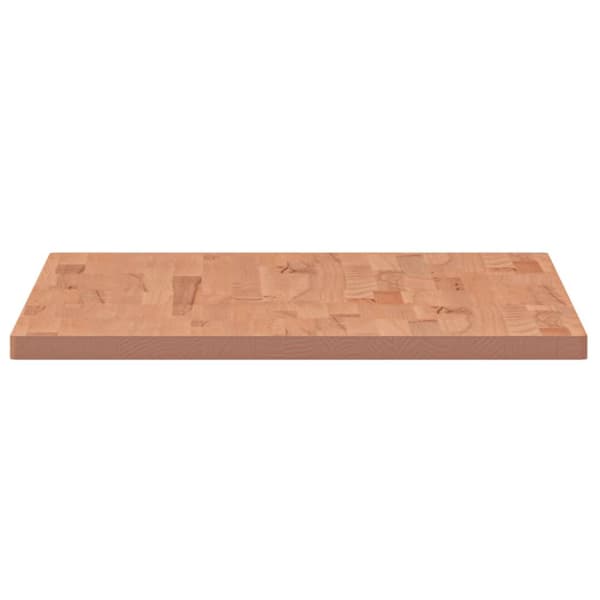 vidaXL Bordplate 100x60x2,5 cm rektangulær heltre bøketre