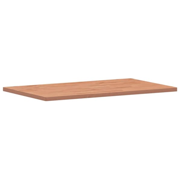 vidaXL Bordplate 100x60x2,5 cm rektangulær heltre bøketre