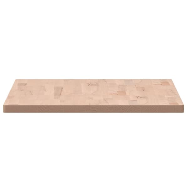 vidaXL Bordplate 100x60x2,5 cm rektangulær heltre bøketre