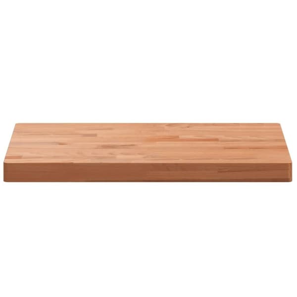 vidaXL Bordsskiva 60x40x4 cm rektangulär massivt bokträ