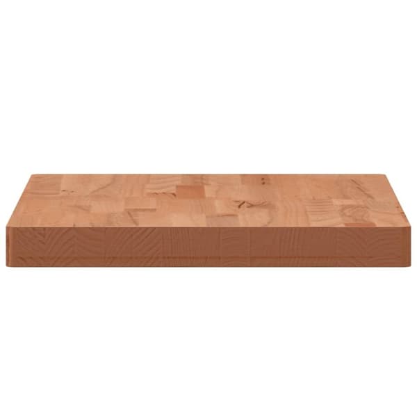 vidaXL Bordsskiva 60x40x4 cm rektangulär massivt bokträ