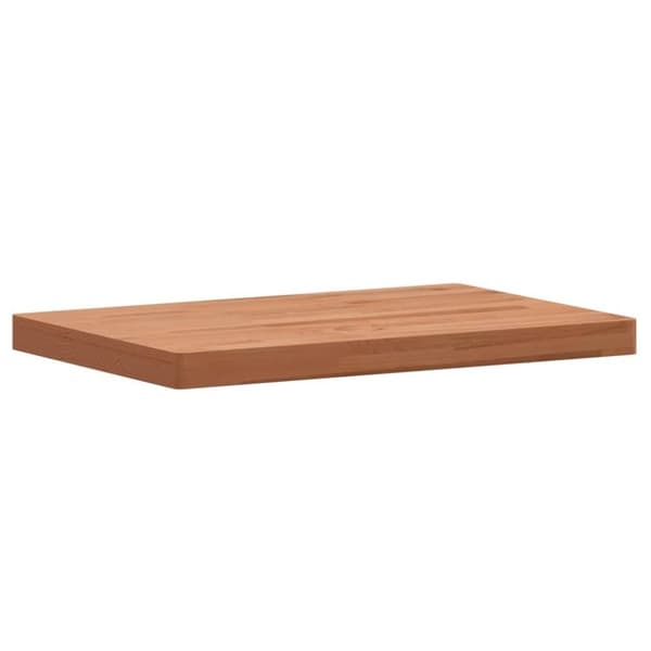 vidaXL Bordsskiva 60x40x4 cm rektangulär massivt bokträ