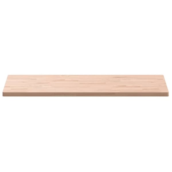 vidaXL Bordplate 100x50x2,5 cm rektangulær heltre bøketre