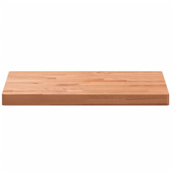 vidaXL bordplade 80x40x4 cm rektangulær massivt bøgetræ