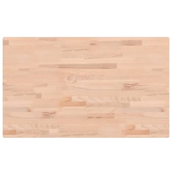 vidaXL Pöytälevy 100x60x2,5 cm suorakaide täysi pyökki