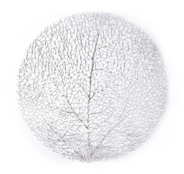 Bordsunderlägg D38cm, silverträd