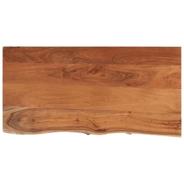 vidaXL Pöytälevy 80x40x3,8 cm suorakaide täysi akasiapuu elävä reuna