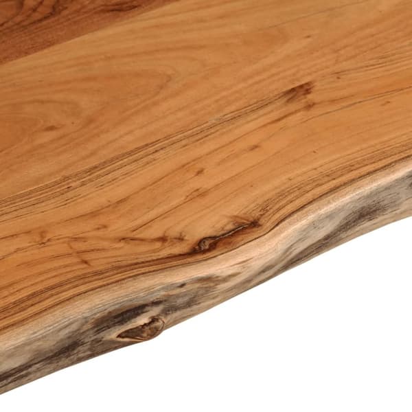 vidaXL Bänkskiva för badrum 90x60x3,8 cm rektangulär massiv akacia