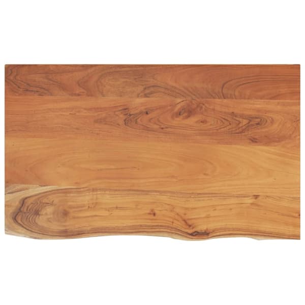 vidaXL Bänkskiva för badrum 90x60x3,8 cm rektangulär massiv akacia