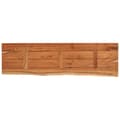 Miniatyrbilde 4 av 8: vidaXL Vegghylle 120x40x2,5 cm rektangulær heltre akasie naturlig kant
